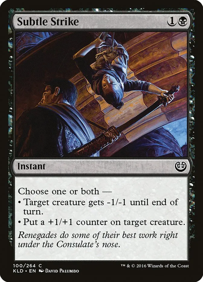 2016 Kaladesh Subtle Strike common #100 common card image