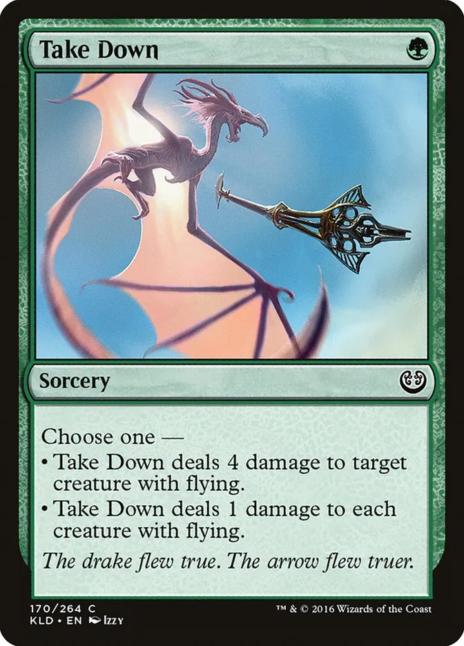 2016 Kaladesh Take Down common #170 common card image