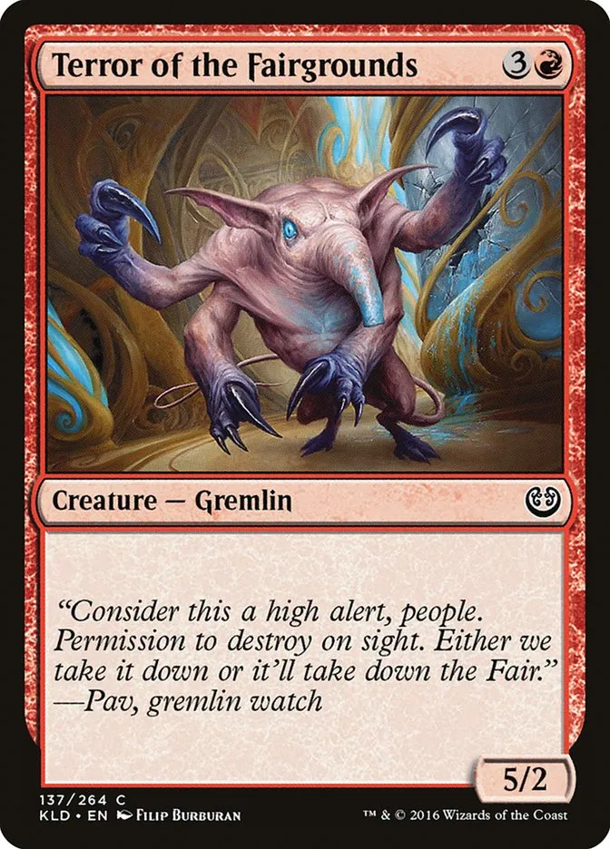 2016 Kaladesh Terror of the Fairgrounds #137 common card image