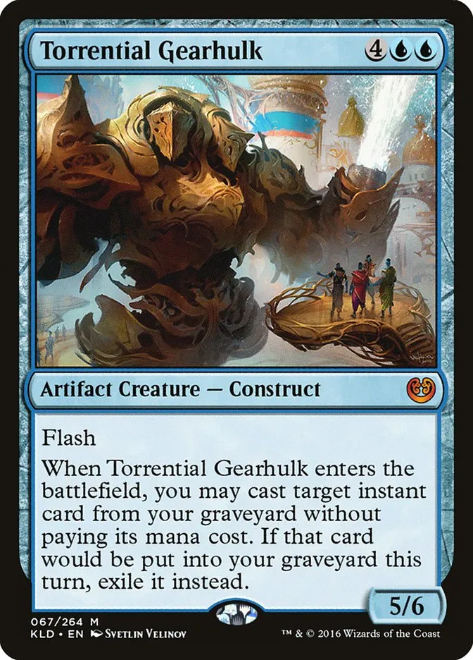 2016 Kaladesh Torrential Gearhulk mythic #67 mythic card image