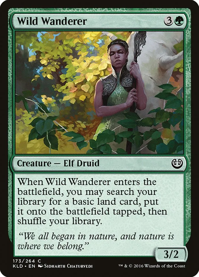 2016 Kaladesh Wild Wanderer #173 common card image