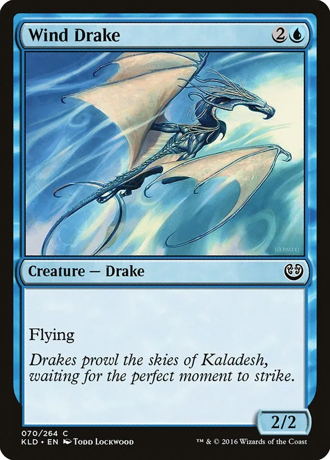 2016 Kaladesh Wind Drake common #70 common card image