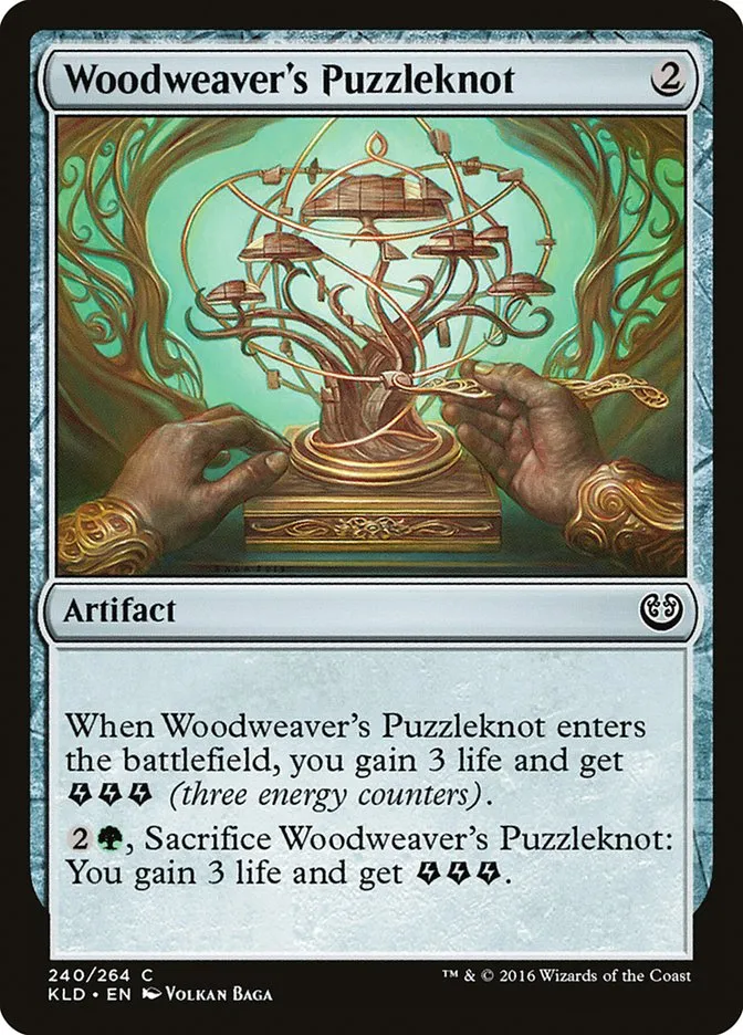2016 Kaladesh Woodweaver's Puzzleknot #240 common card image