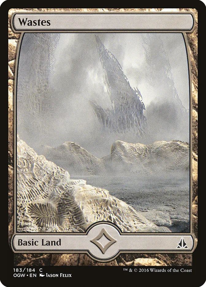 2016 Oath of the Gatewatch Wastes [Full Art] common #183 common card image