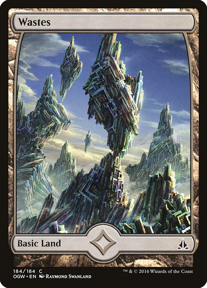 2016 Oath of the Gatewatch Wastes [Full Art] common #184 common card image