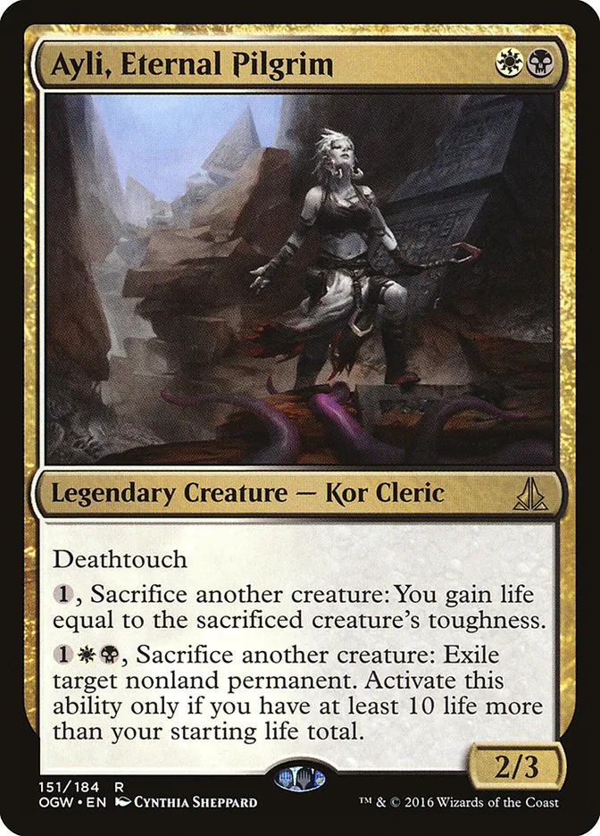 2016 Oath of the Gatewatch Ayli, Eternal Pilgrim #151 rare card image
