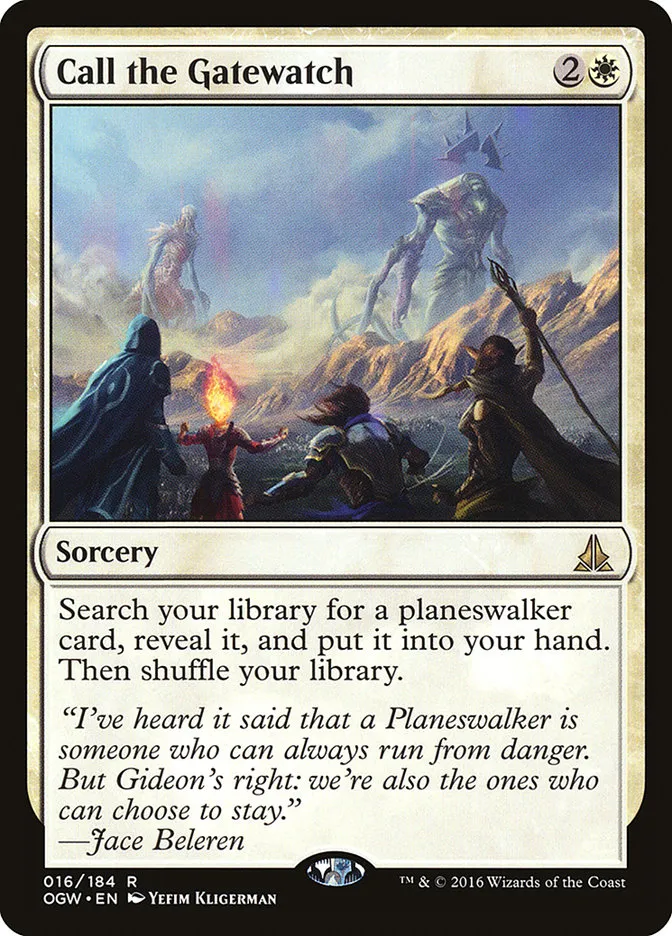 2016 Oath of the Gatewatch Call the Gatewatch rare #16 rare card image