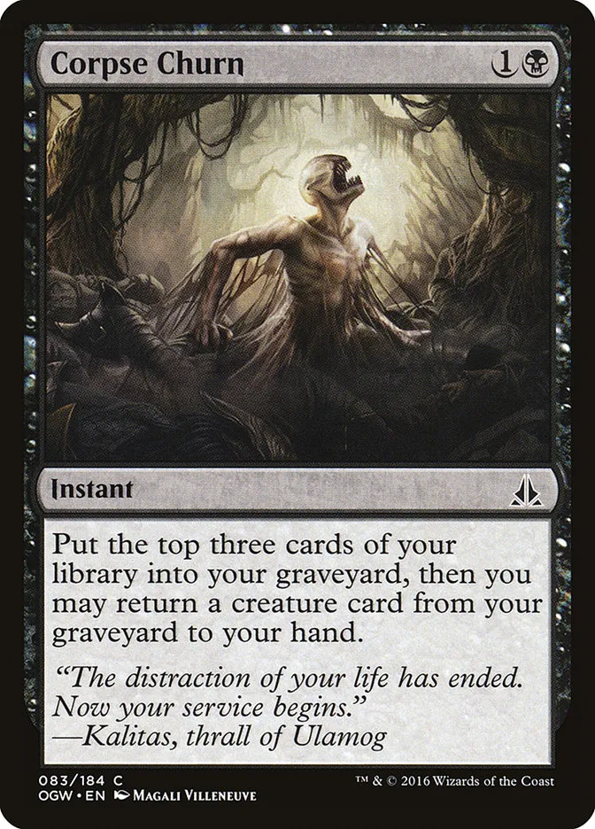 2016 Oath of the Gatewatch Corpse Churn #83 common card image