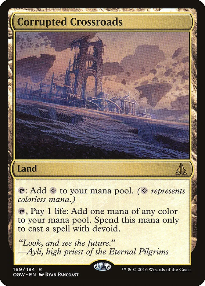 2016 Oath of the Gatewatch Corrupted Crossroads #169 rare card image