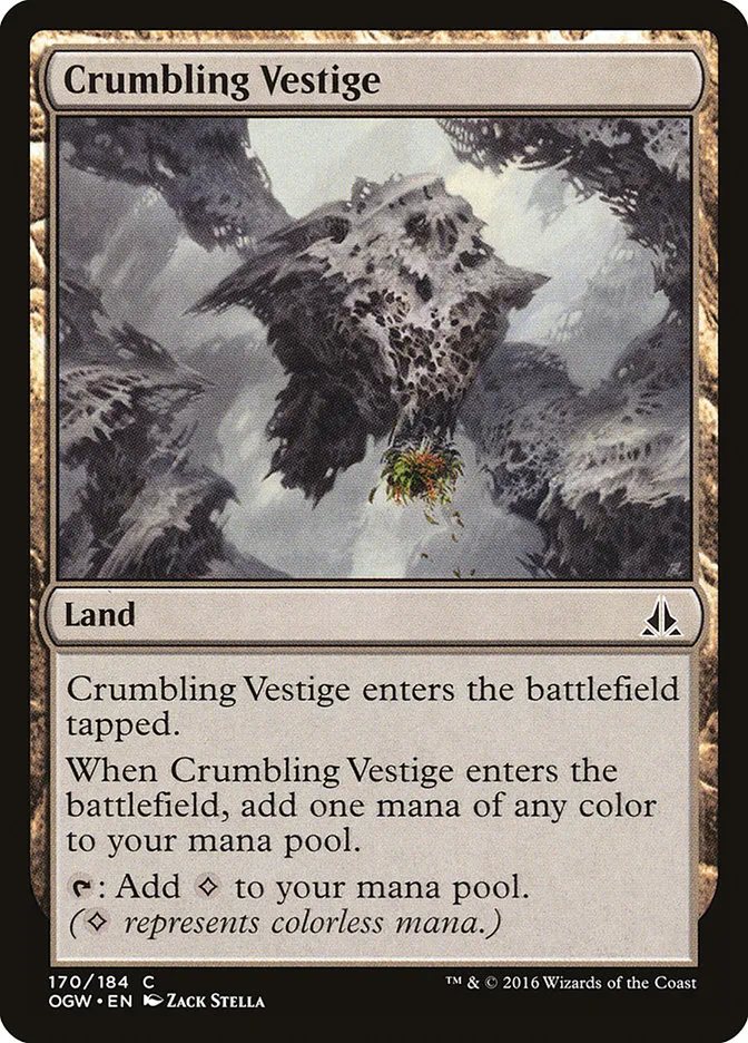 2016 Oath of the Gatewatch Crumbling Vestige #170 common card image