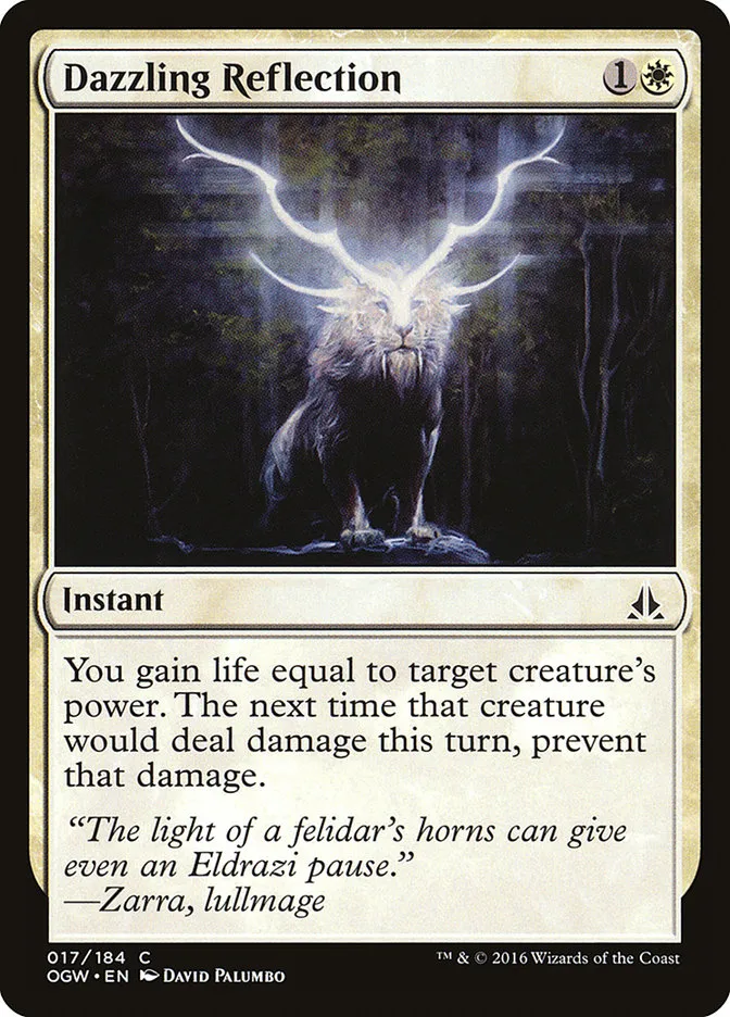 2016 Oath of the Gatewatch Dazzling Reflection common #17 common card image