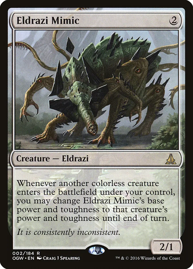2016 Oath of the Gatewatch Eldrazi Mimic rare #2 rare card image