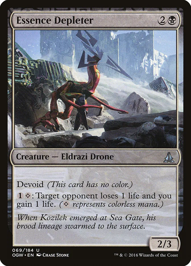 2016 Oath of the Gatewatch Essence Depleter uncommon #69 uncommon card image