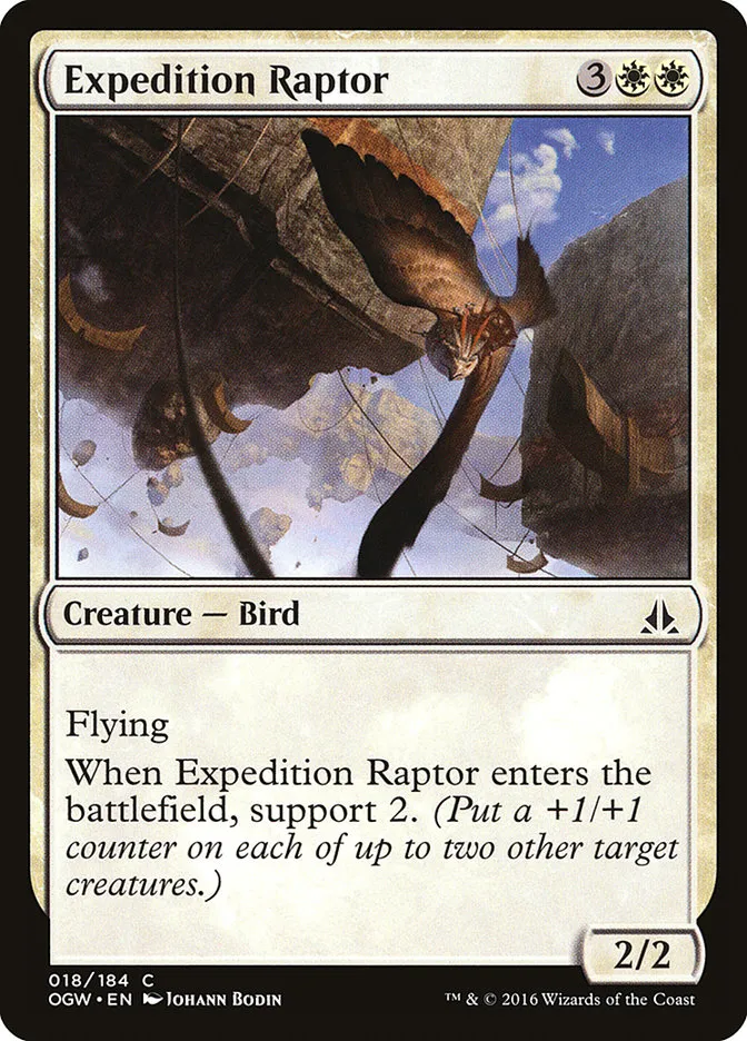 2016 Oath of the Gatewatch Expedition Raptor common #18 common card image