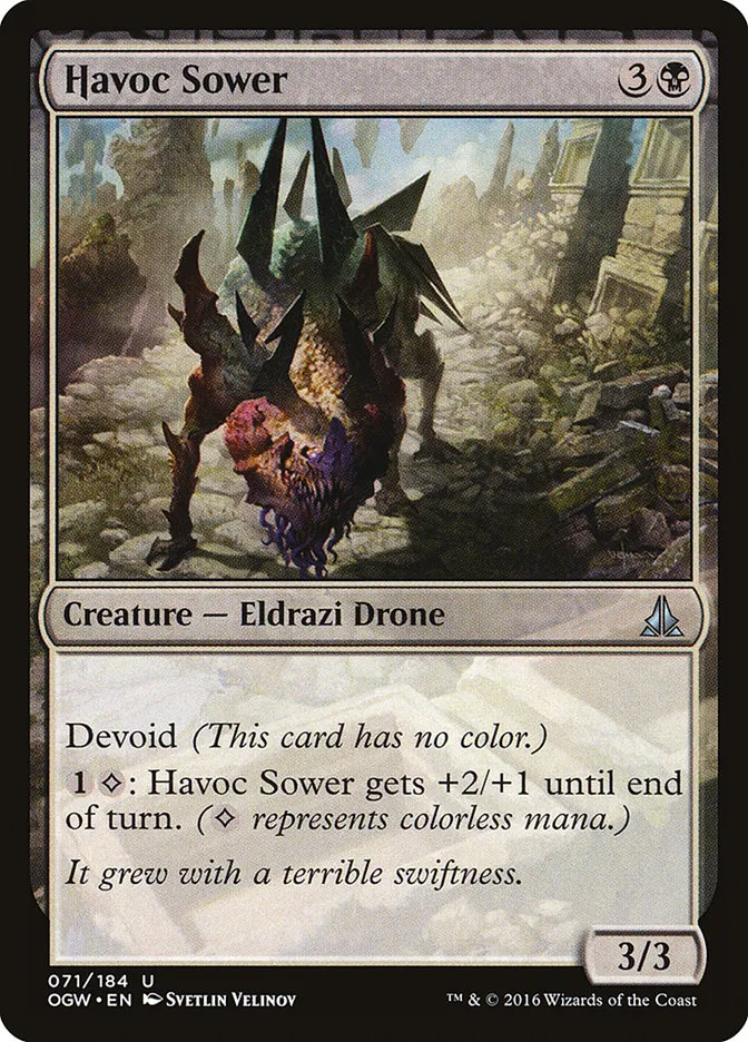 2016 Oath of the Gatewatch Havoc Sower uncommon #71 uncommon card image