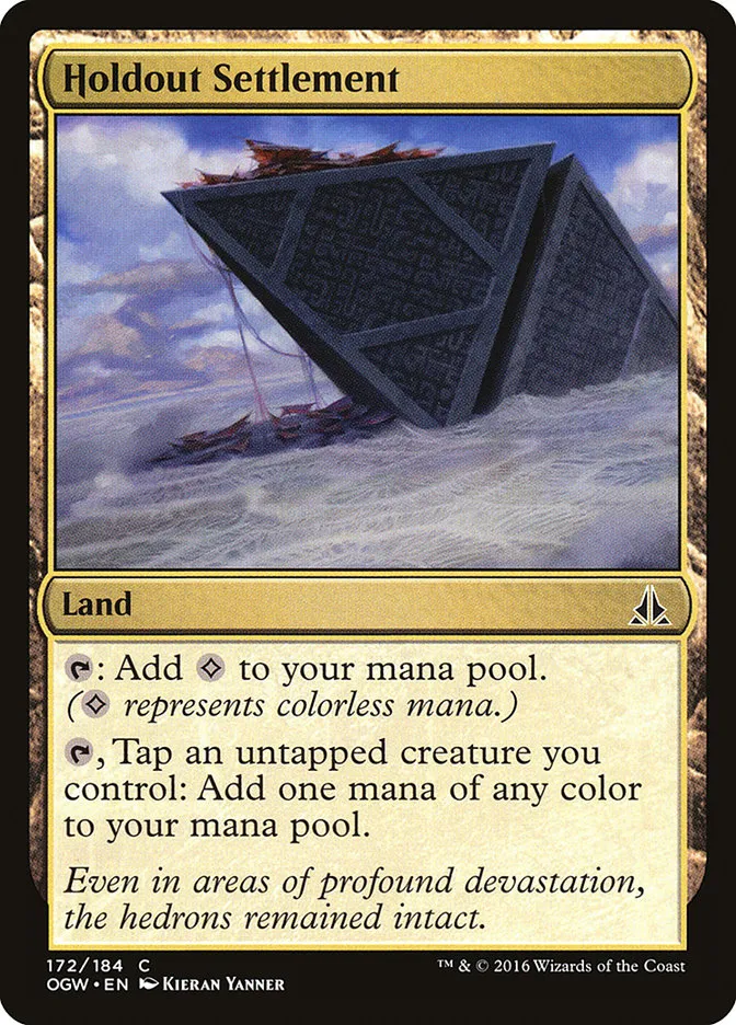 2016 Oath of the Gatewatch Holdout Settlement #172 common card image
