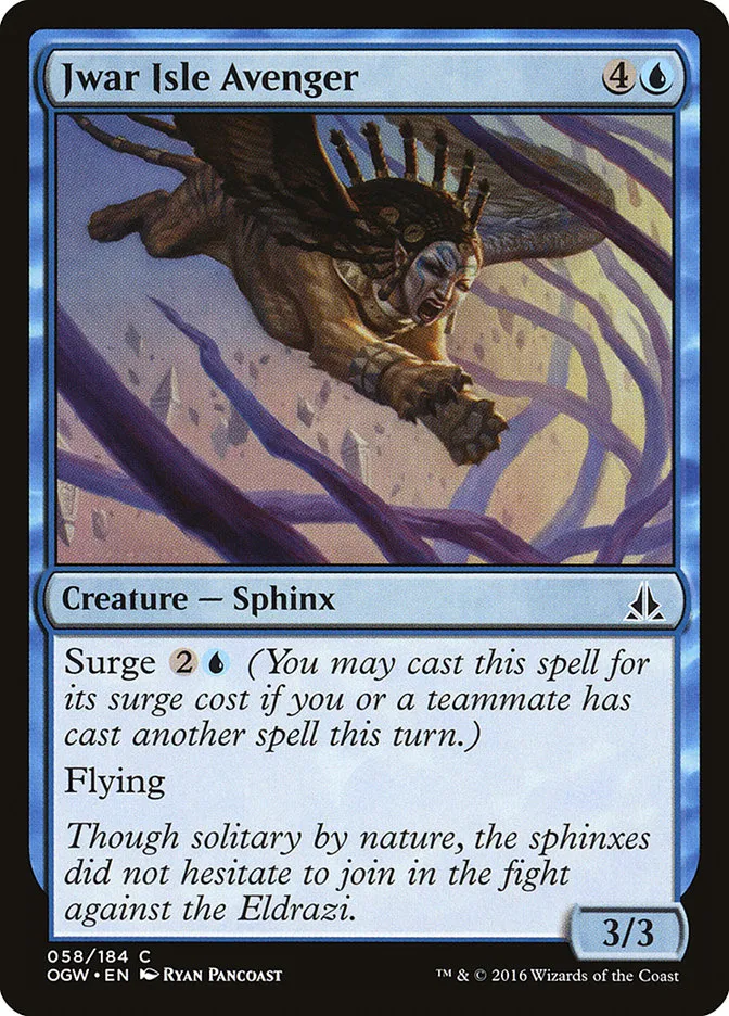 2016 Oath of the Gatewatch Jwar Isle Avenger common #58 common card image