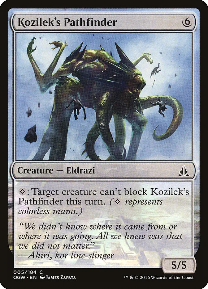 2016 Oath of the Gatewatch Kozilek's Pathfinder common #5 common card image