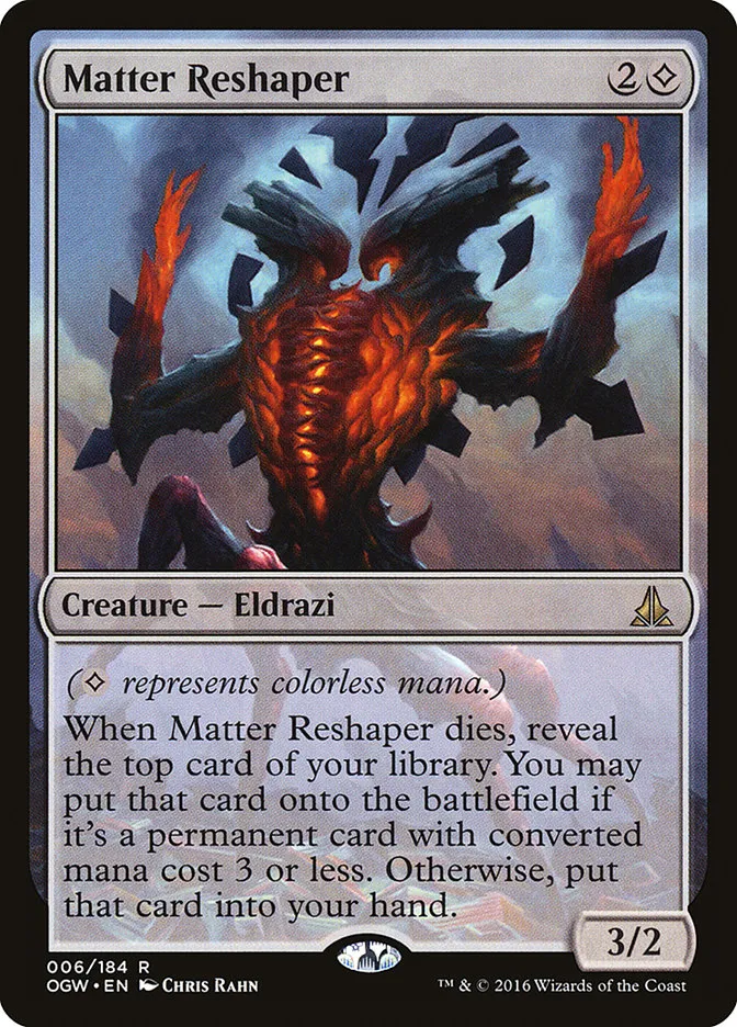 2016 Oath of the Gatewatch Matter Reshaper rare #6 rare card image