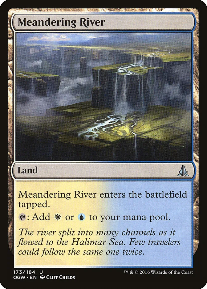 2016 Oath of the Gatewatch Meandering River #173 uncommon card image