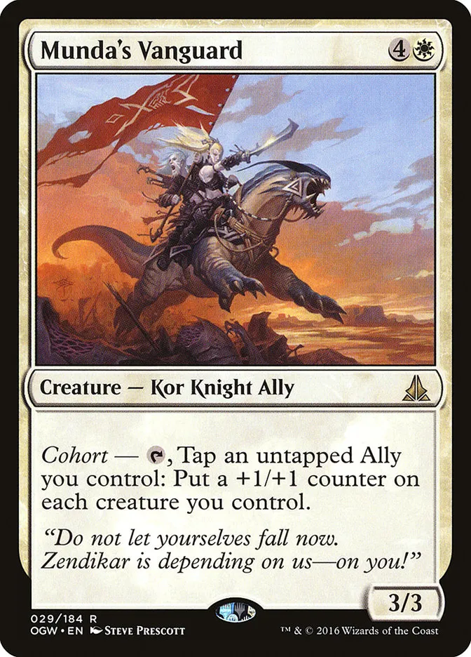 2016 Oath of the Gatewatch Munda's Vanguard rare #29 rare card image