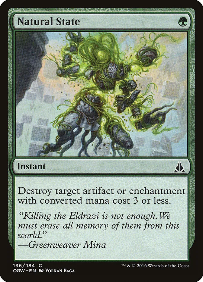 2016 Oath of the Gatewatch Natural State #136 common card image