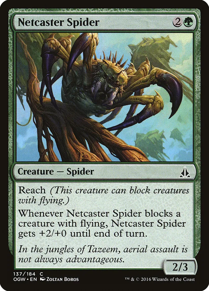 2016 Oath of the Gatewatch Netcaster Spider #137 common card image