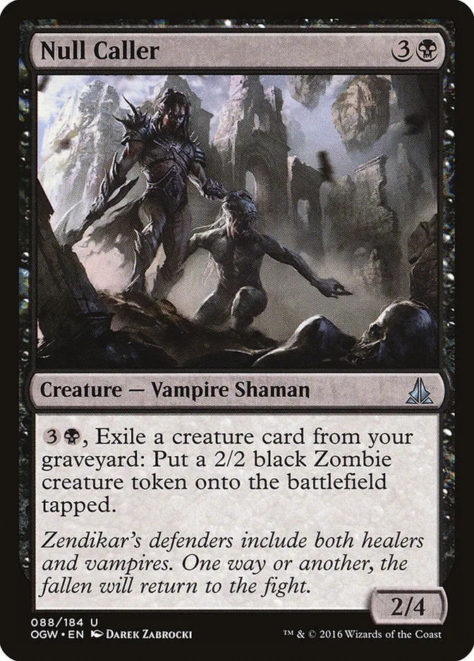 2016 Oath of the Gatewatch Null Caller #88 uncommon card image