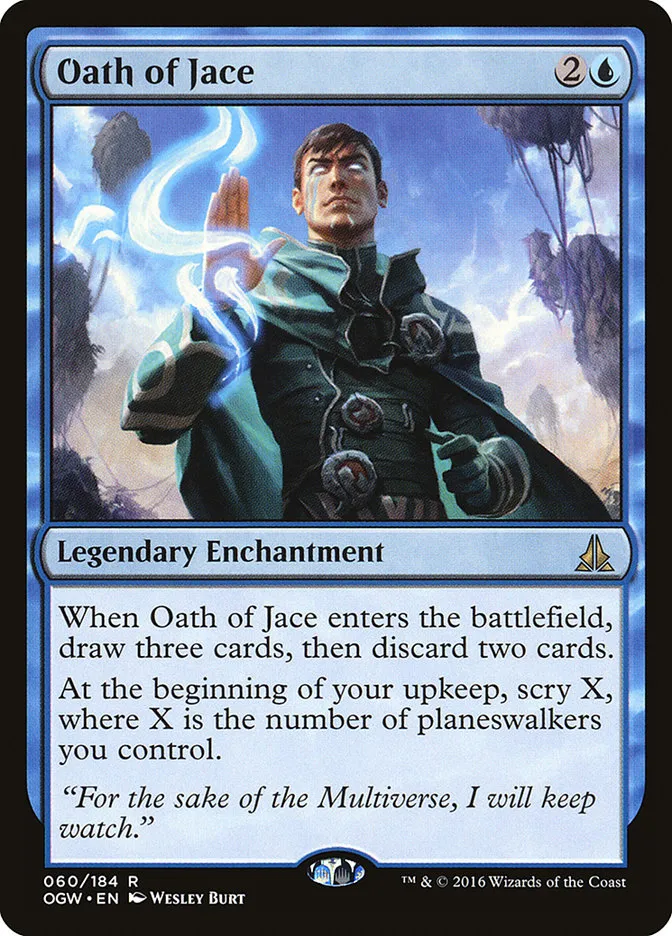2016 Oath of the Gatewatch Oath of Jace rare #60 rare card image