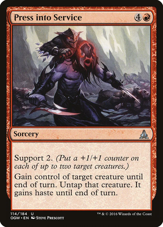 2016 Oath of the Gatewatch Press into Service #114 uncommon card image
