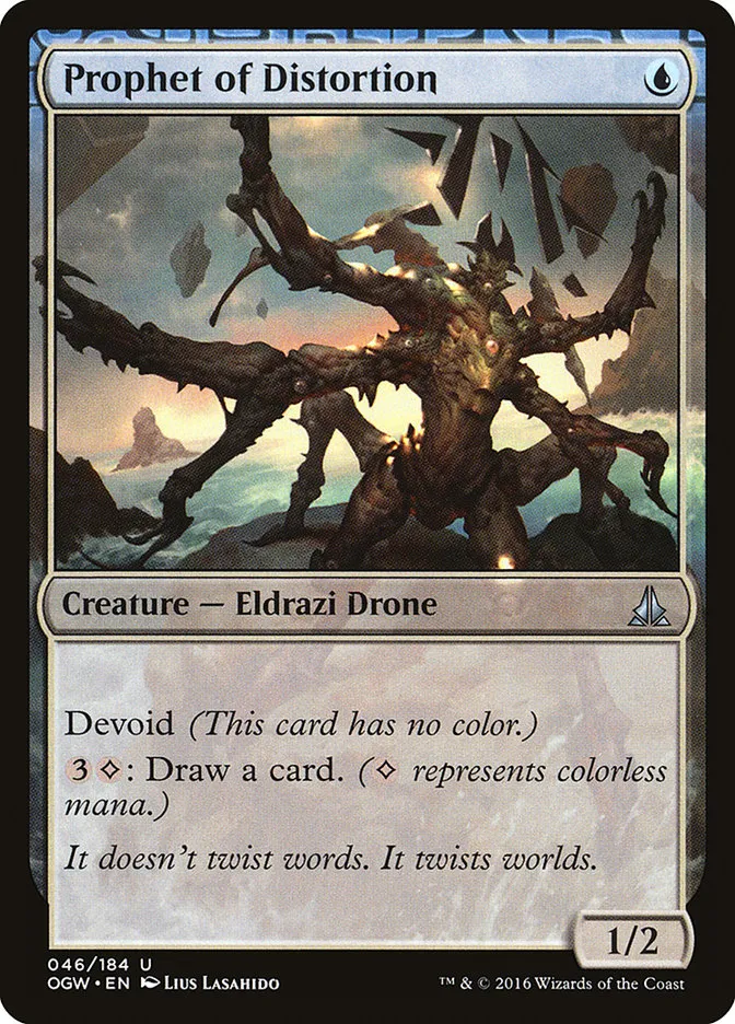 2016 Oath of the Gatewatch Prophet of Distortion uncommon #46 uncommon card image