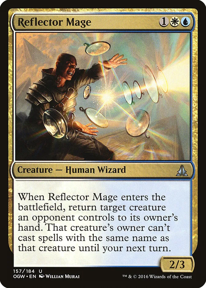 2016 Oath of the Gatewatch Reflector Mage #157 uncommon card image