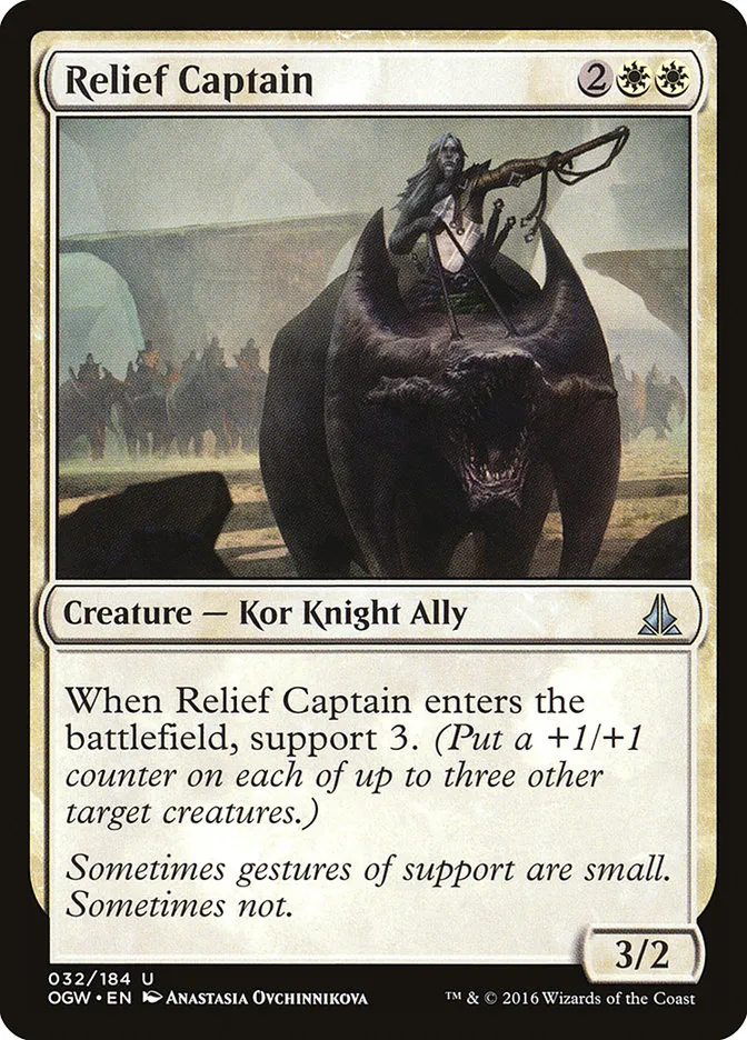 2016 Oath of the Gatewatch Relief Captain uncommon #32 uncommon card image