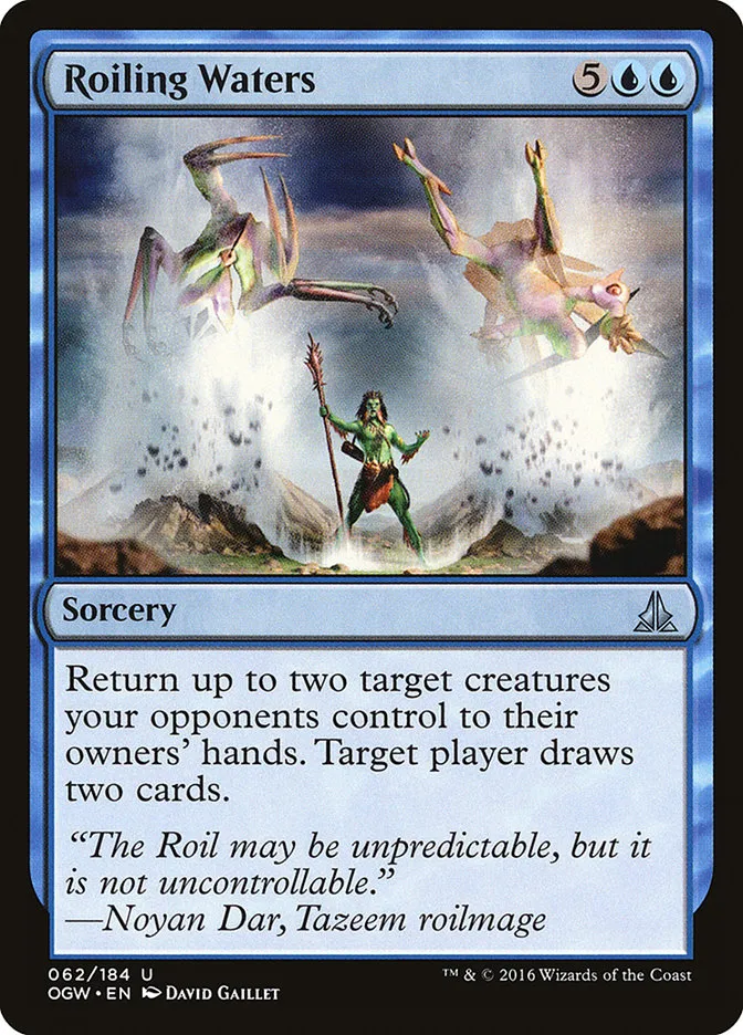 2016 Oath of the Gatewatch Roiling Waters uncommon #62 uncommon card image
