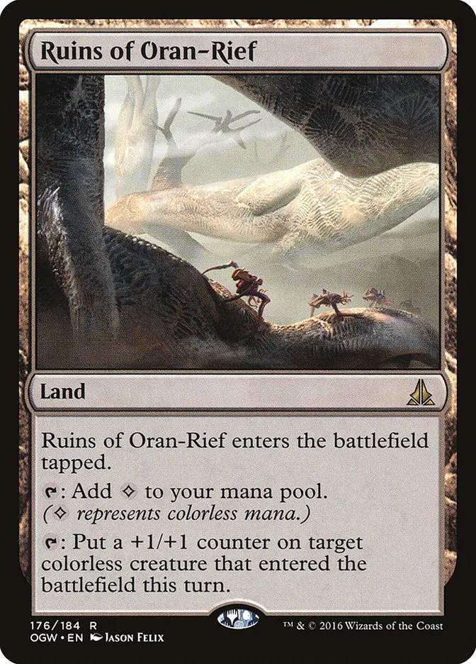 2016 Oath of the Gatewatch Ruins of Oran-Rief #176 rare card image