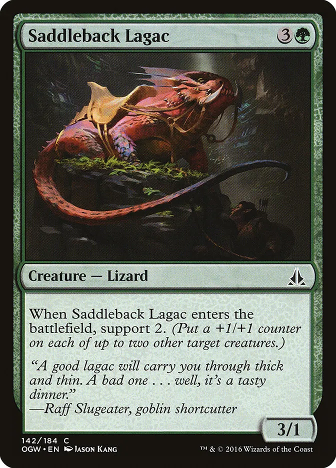 2016 Oath of the Gatewatch Saddleback Lagac #142 common card image