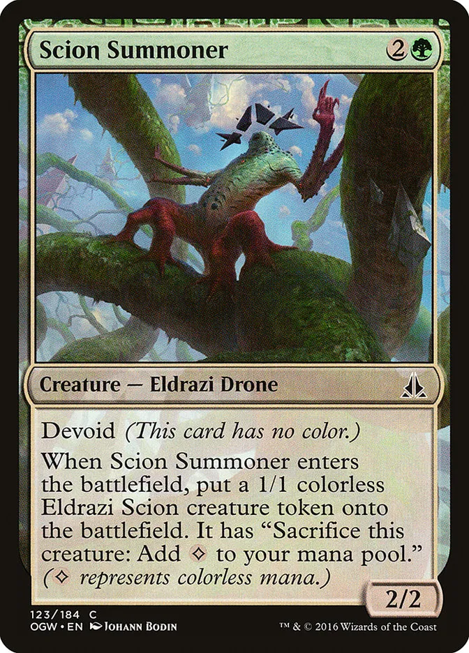 2016 Oath of the Gatewatch Scion Summoner #123 common card image