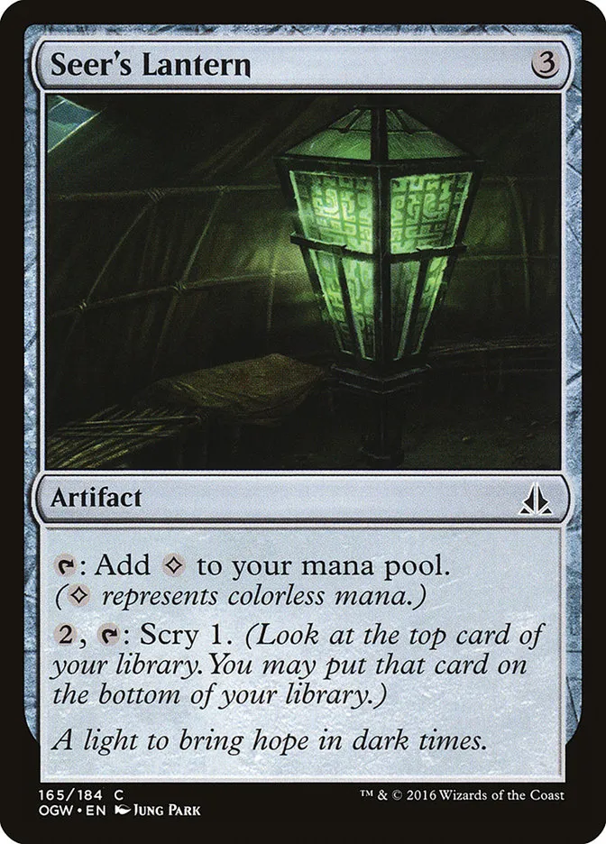 2016 Oath of the Gatewatch Seer's Lantern #165 common card image