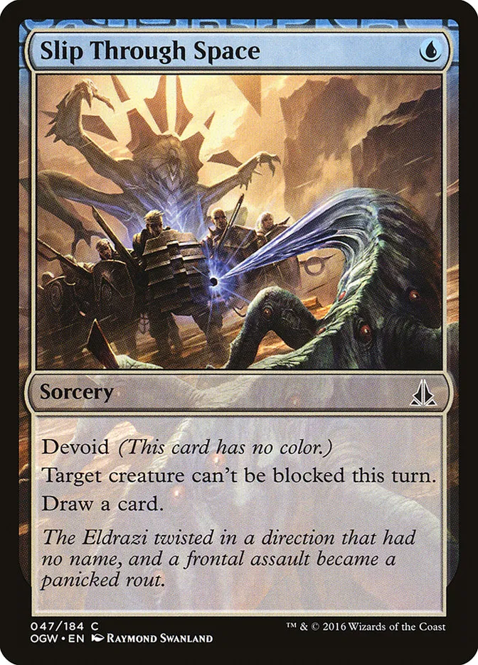 2016 Oath of the Gatewatch Slip Through Space common #47 common card image
