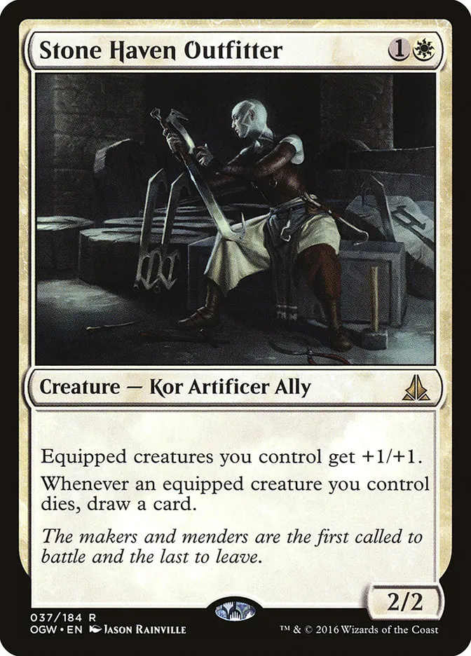 2016 Oath of the Gatewatch Stone Haven Outfitter rare #37 rare card image
