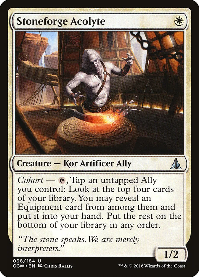 2016 Oath of the Gatewatch Stoneforge Acolyte uncommon #38 uncommon card image