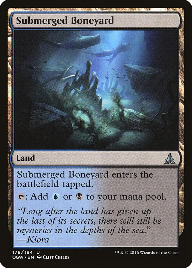 2016 Oath of the Gatewatch Submerged Boneyard #178 uncommon card image