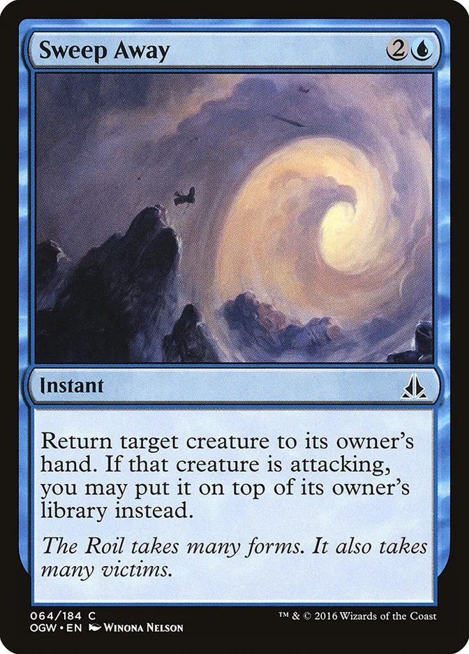 2016 Oath of the Gatewatch Sweep Away common #64 common card image