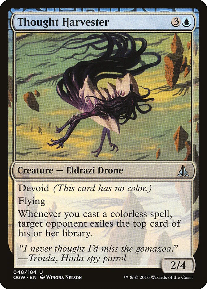 2016 Oath of the Gatewatch Thought Harvester uncommon #48 uncommon card image
