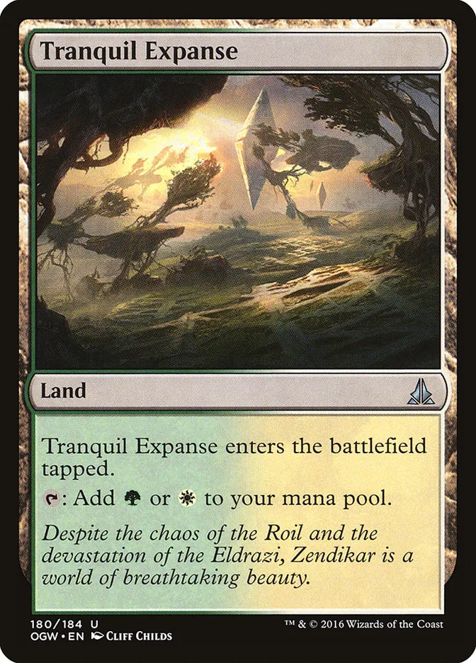 2016 Oath of the Gatewatch Tranquil Expanse #180 uncommon card image