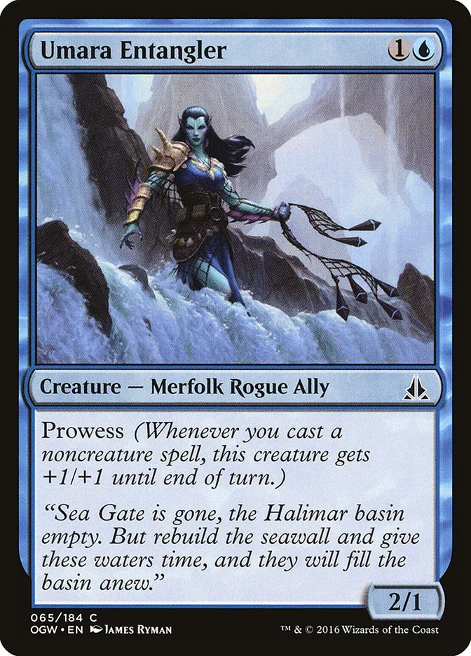 2016 Oath of the Gatewatch Umara Entangler common #65 common card image