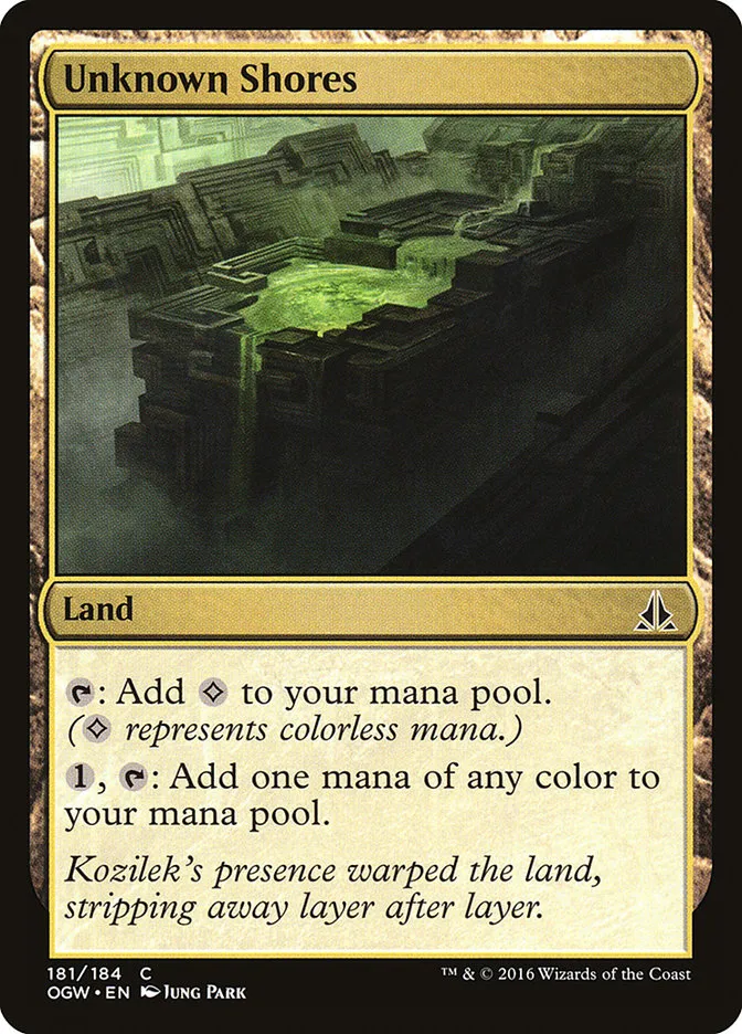 2016 Oath of the Gatewatch Unknown Shores #181 common card image