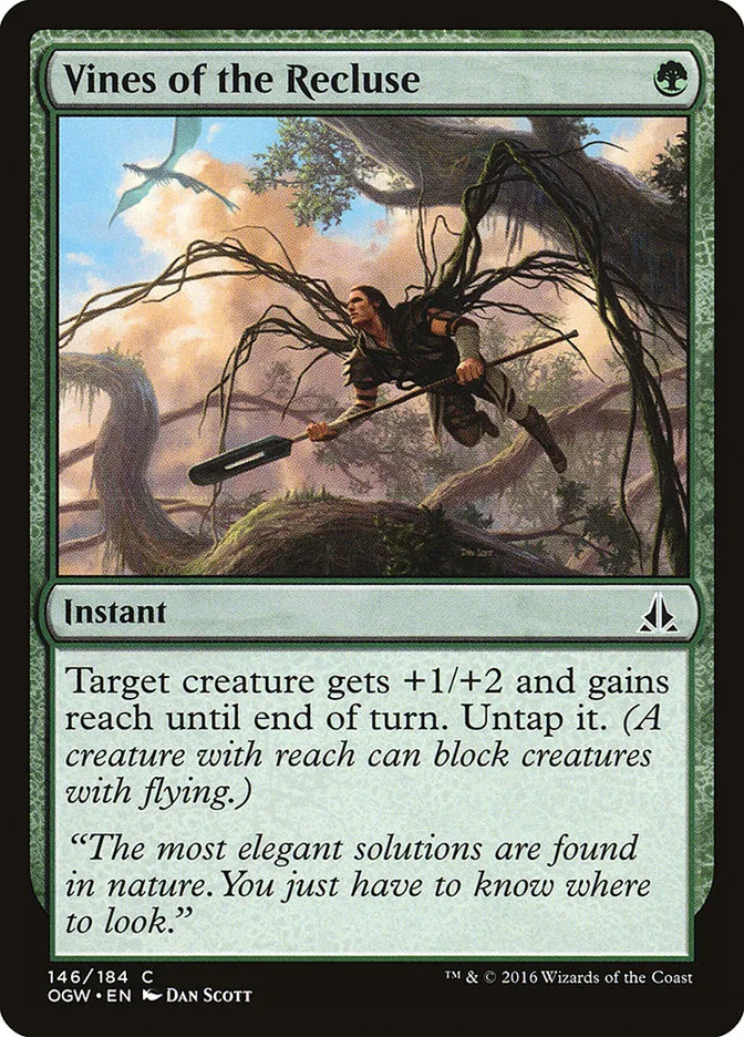 2016 Oath of the Gatewatch Vines of the Recluse #146 common card image