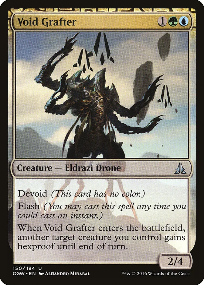 2016 Oath of the Gatewatch Void Grafter #150 uncommon card image