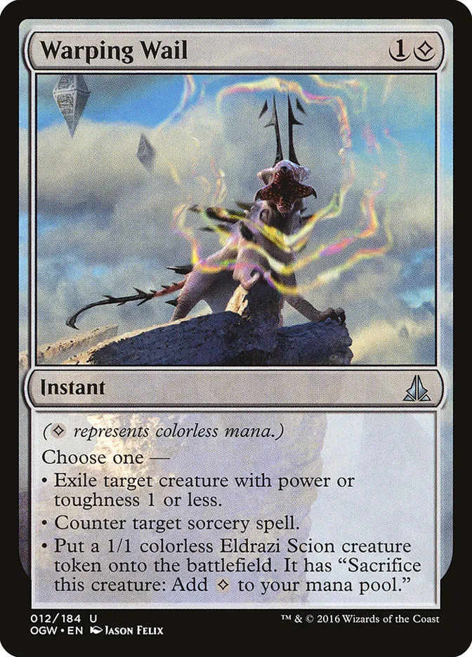 2016 Oath of the Gatewatch Warping Wail uncommon #12 uncommon card image